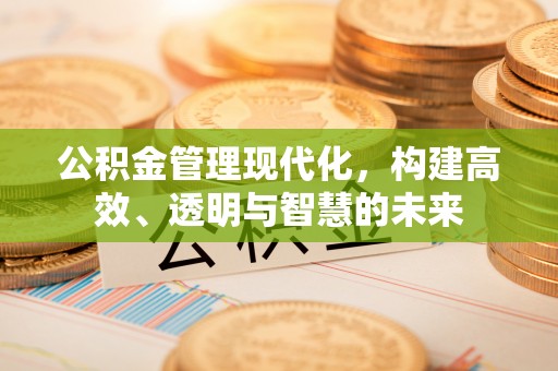 曾都公积金管理现代化，构建高效、透明与智慧的未来