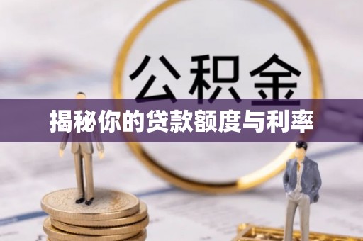 曾都揭秘你的贷款额度与利率