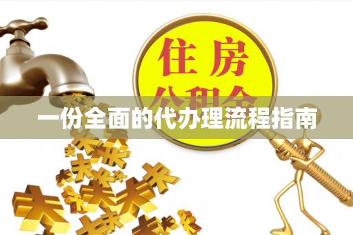 曾都一份全面的代办理流程指南